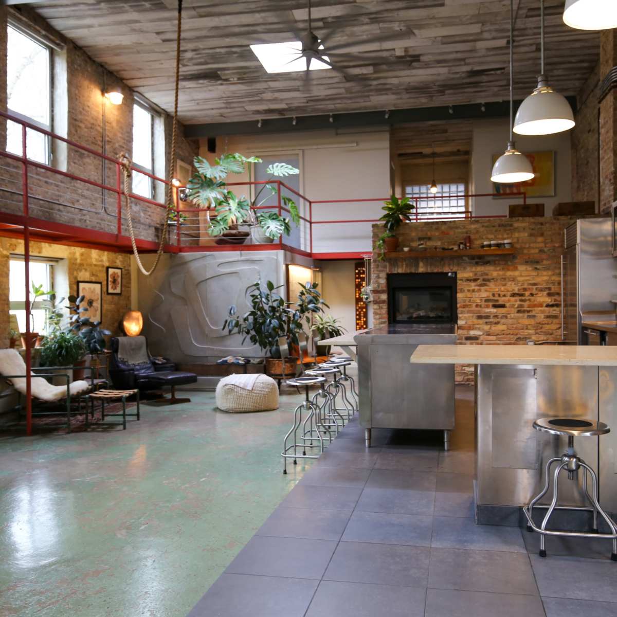 Converted Factory Loft  Building, Gallery, Flex Space, Urban Oasis & Gardens in Chicago Image in Irving Park, Chicago, IL