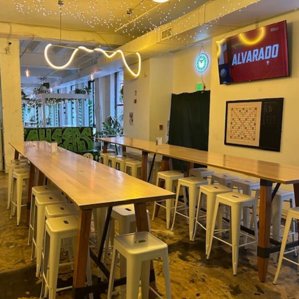 Bright Lofty Downtown Space w/ Swing Set Tables in Philadelphia Image in Center City, Philadelphia, PA