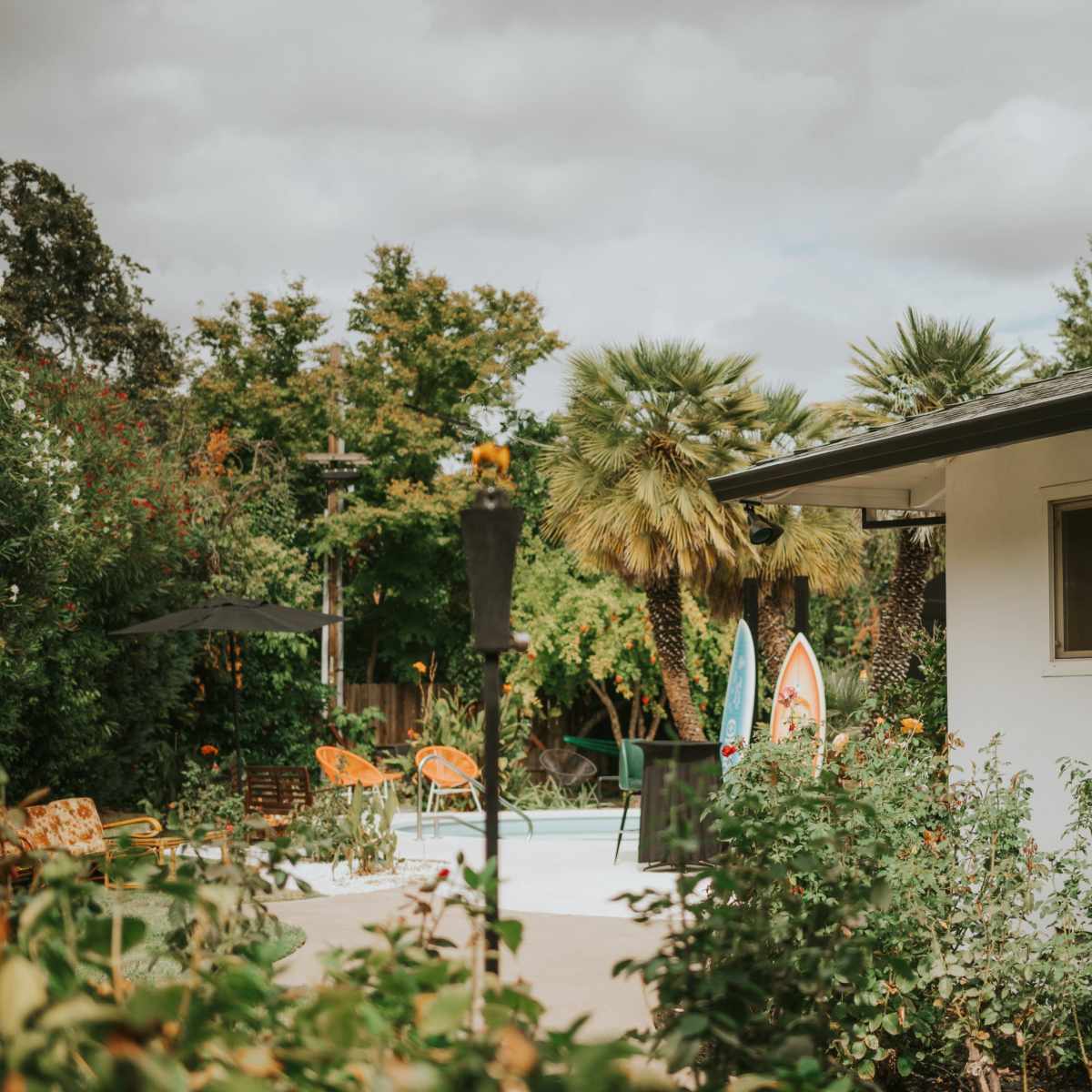 Immersive Mid-Century Tropical Tiki House w/ large Pool and Outdoor Space for Private Events & Photoshoots in Sacramento Image in Mira Loma Estates, Sacramento, CA