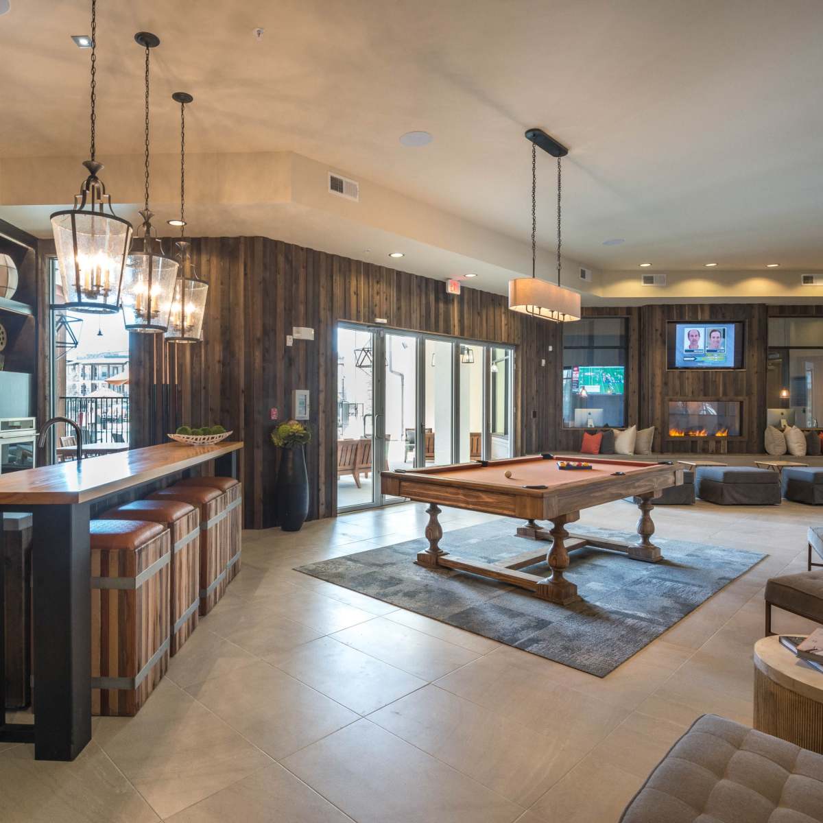 Contemporary Lounge with Kitchenette in Flower Mound Image in Flower Mound, Flower Mound, TX