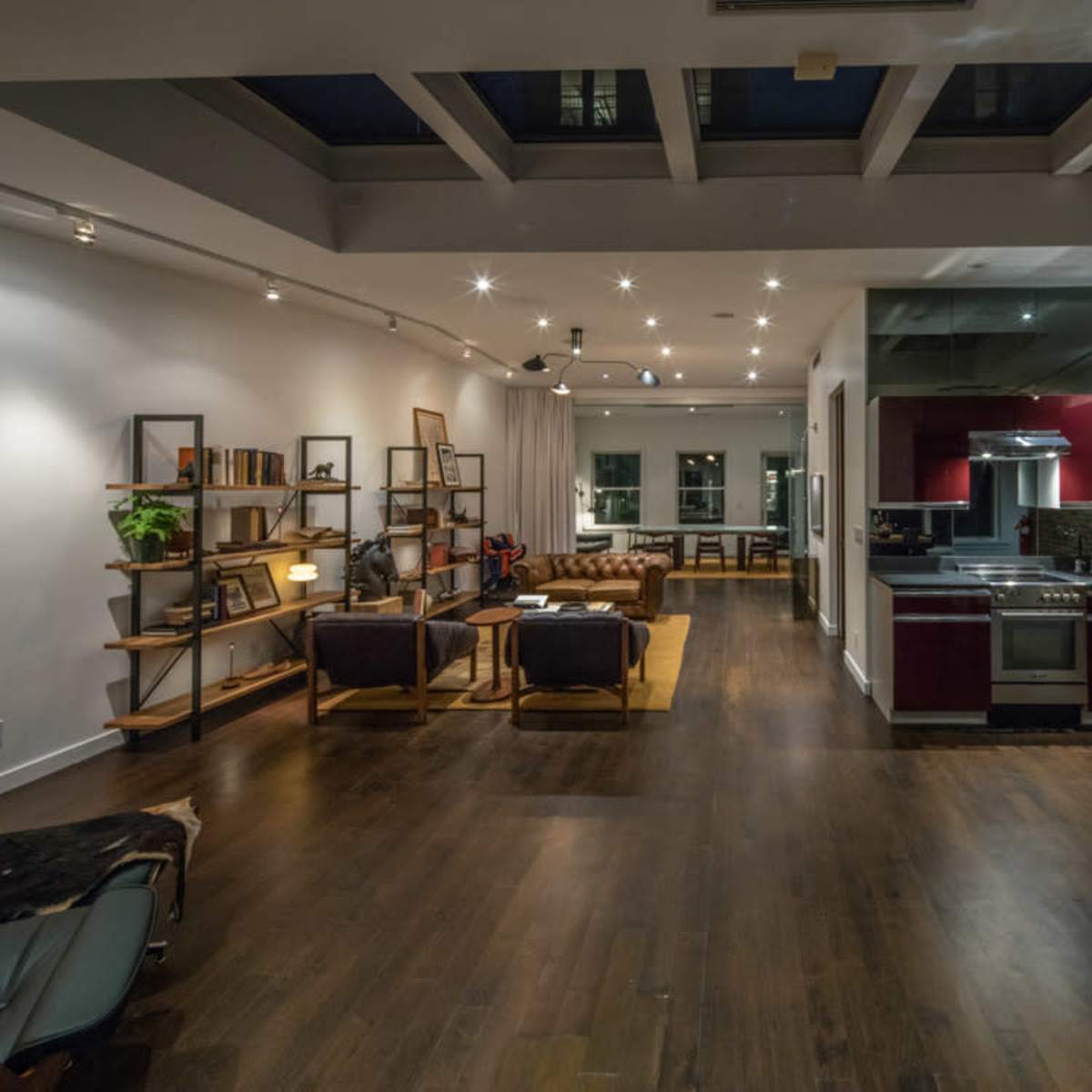 Curated visual reference: Gallery Detail: Full Service Penthouse With Outdoor Terrace Skylights Kitchen