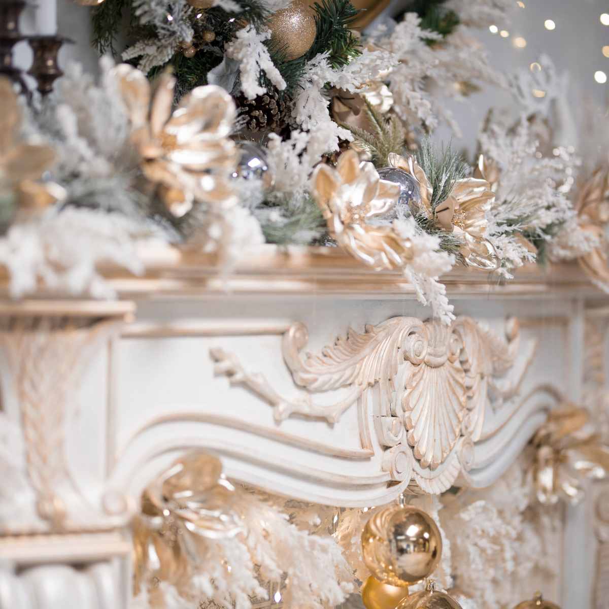 Christmas Elegant Royal Blue  Photo Studio with Luxe Golden Decor in Vancouver Image in East Vancouver, Vancouver, BC