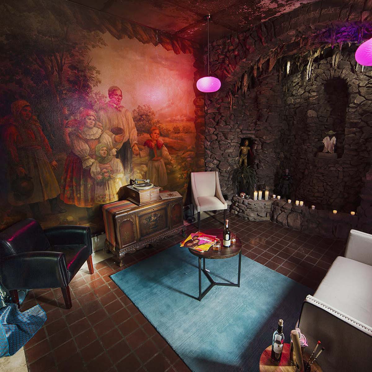 Indoor Grotto with all Original Stone and Murals in Munhall Image in Munhall, Munhall, PA
