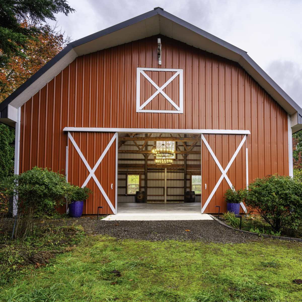 Picturesque Red Barn and Gardens For Events and Parties in West Linn Image in , West Linn, OR
