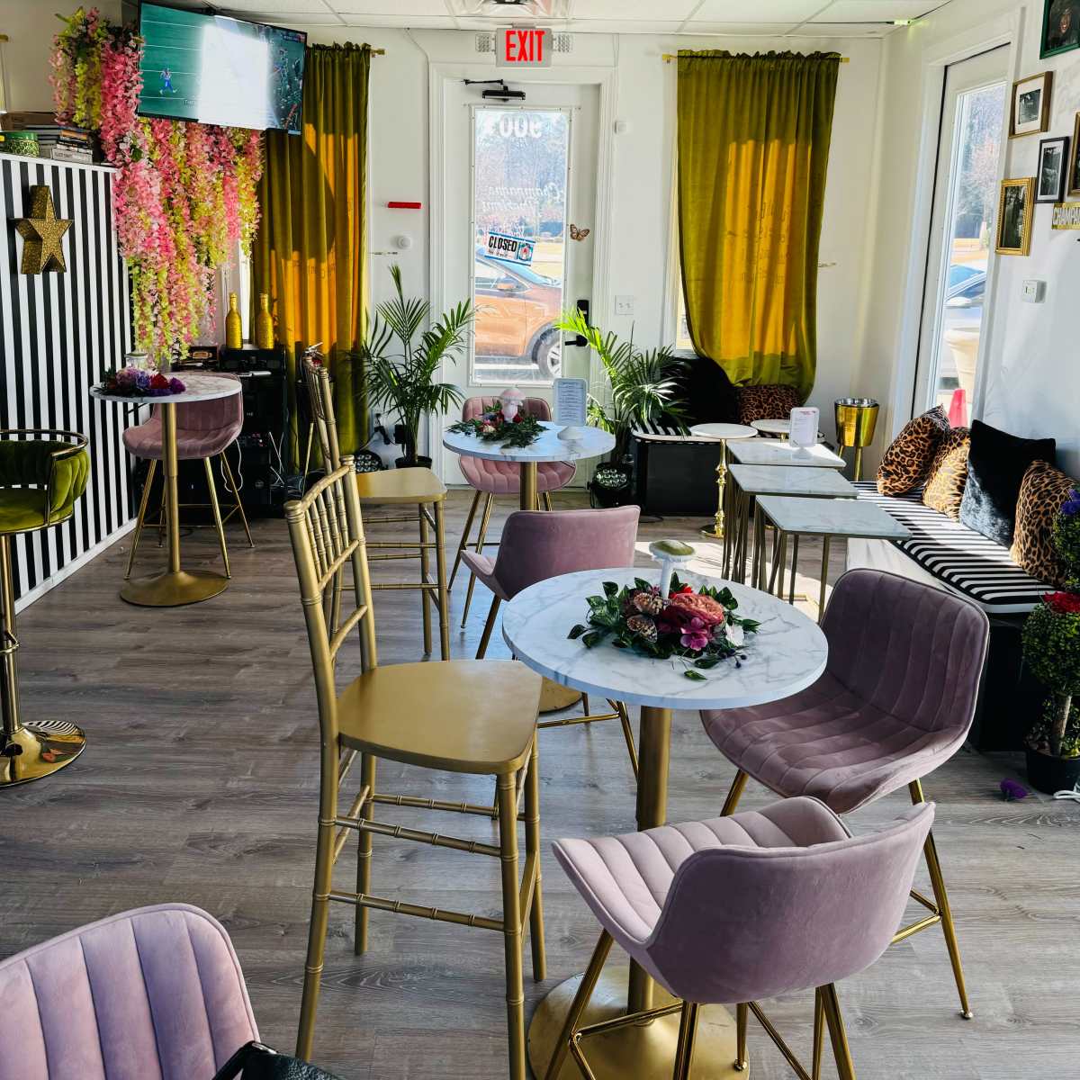 Elevated Elegance: A Champagne Bar with Patio in Morrow Image in Morrow, Morrow, GA