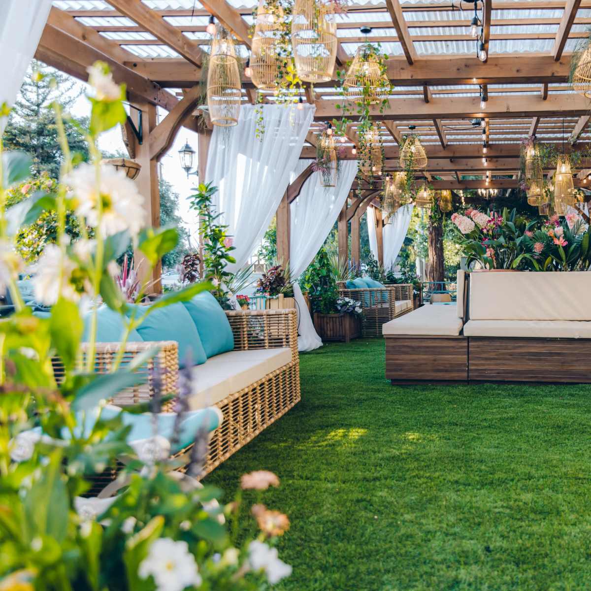 Urban Floral Event Space with Banquet Hall & Outdoor Garden Area in San Jose Image in Berryessa, San Jose, CA
