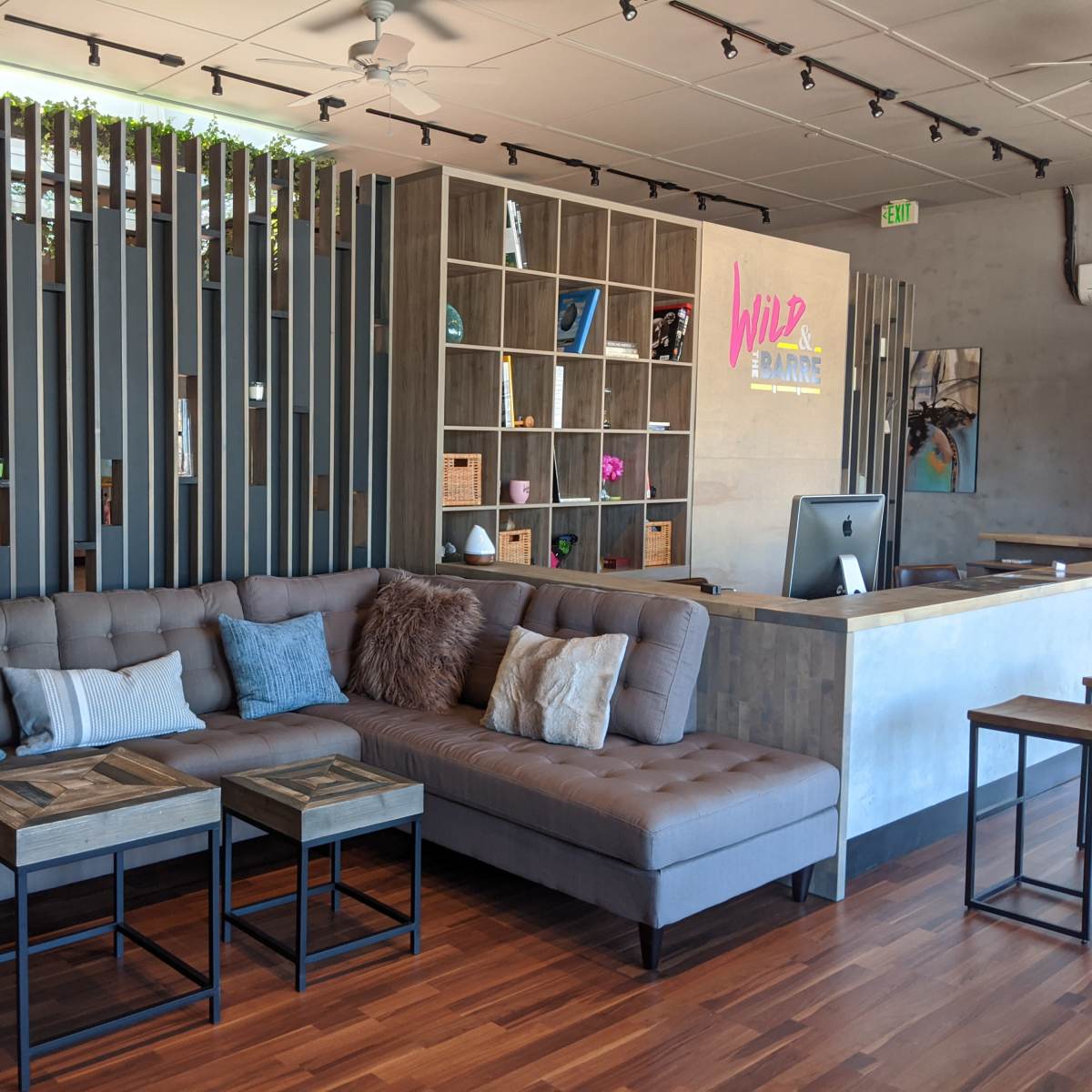 Boutique studio with contemporary design, skylights and plants. in Redwood City Image in Redwood Oaks, Redwood City, CA