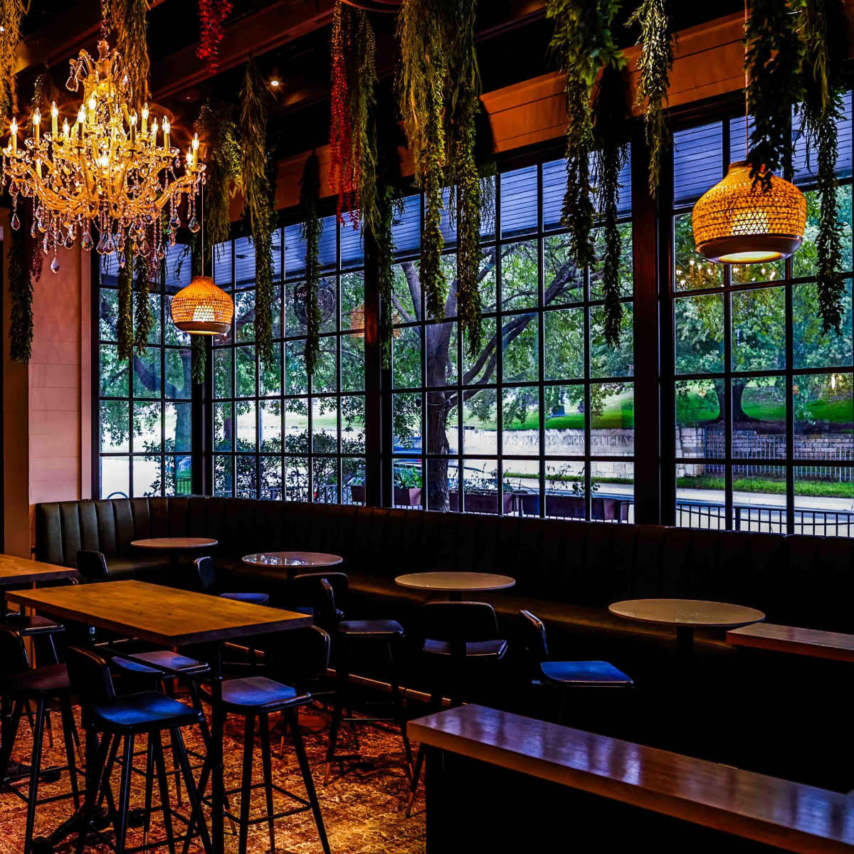 Bar & Lounge with upscale interior and exterior space for private ...