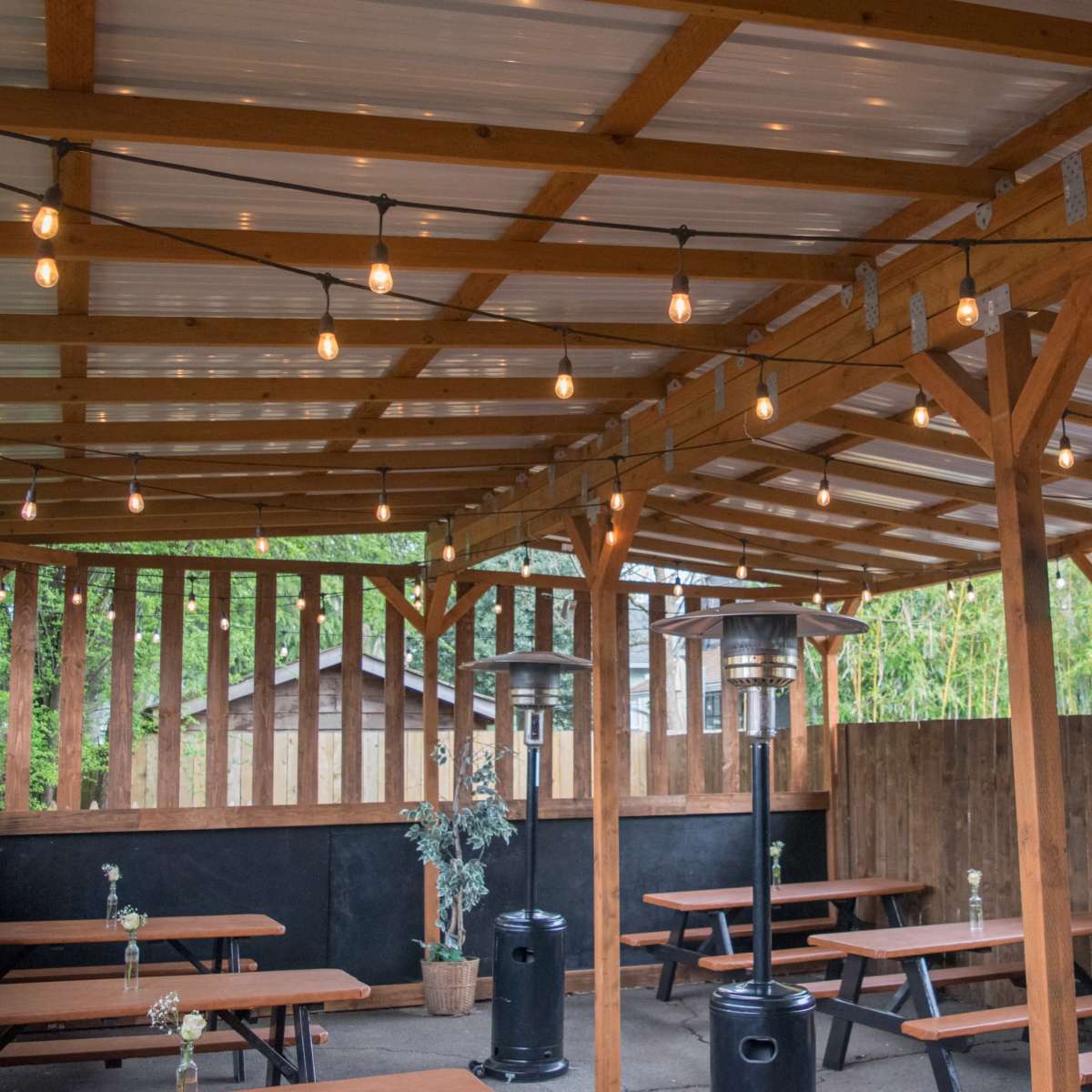 Covered Private Back Patio Alberta Arts District in Portland Image in Northeast Portland, Portland, OR