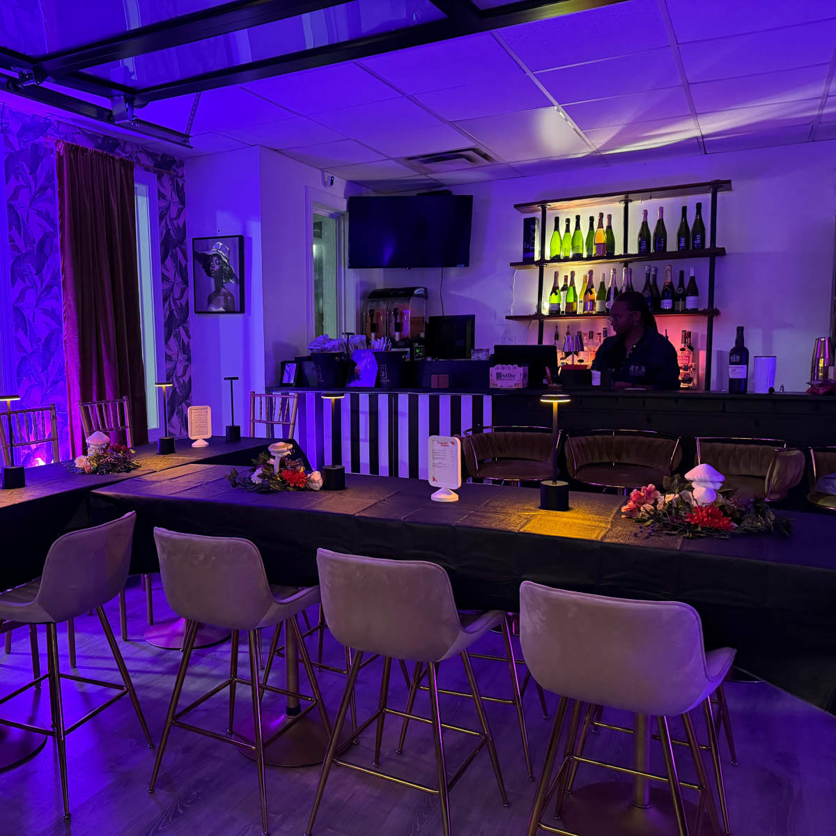 Elevated Elegance: A Champagne Bar with Patio in Morrow Image in Morrow, Morrow, GA