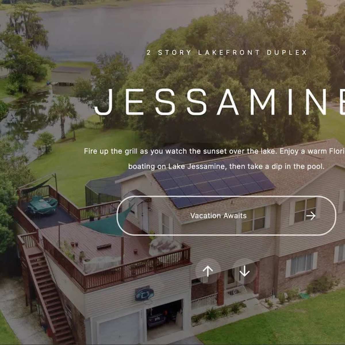 Lakefront Duplex: Boat, Jet Skis, Pool, Hot tub in Orlando Image in Edgewood, Orlando, FL