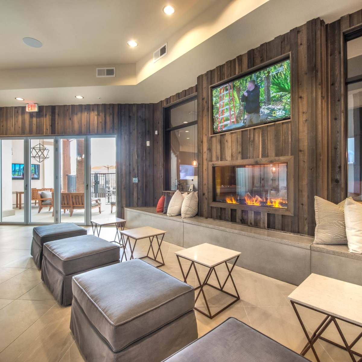 Contemporary Lounge with Kitchenette in Flower Mound Image in Flower Mound, Flower Mound, TX