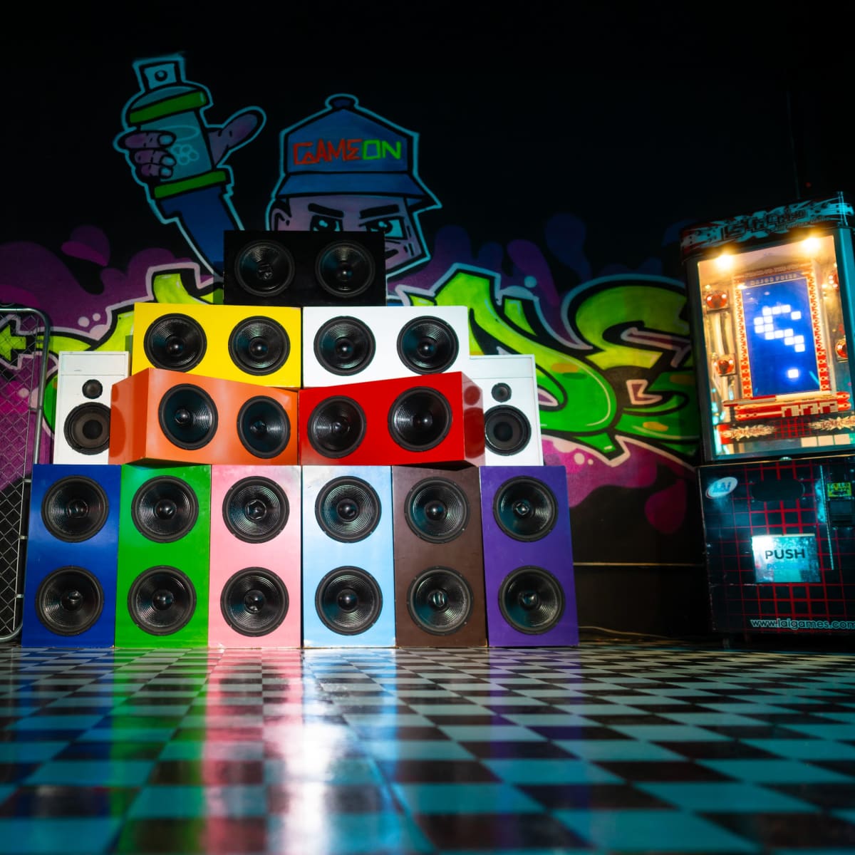 Multi Set Studio. Strip Club, Casino,Arcade, Mini mart / Liquor Store Front And More in Industrial Warehouse in Los Angeles Image in Boyle Heights, Los Angeles, CA