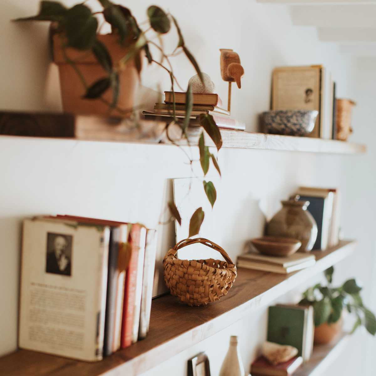 Thoughtfully Curated Guest Suite | tasteful decor, library wall & natural light in Nashville Image in East Nashville, Nashville, TN