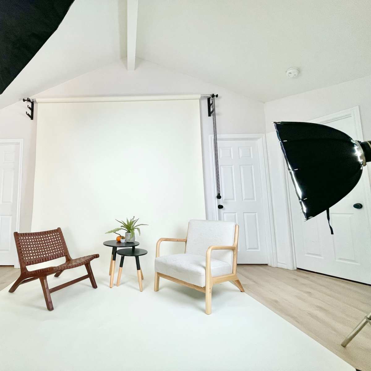Natural Light Photo Studio W High Ceilings and Lighting Equipment in Austin