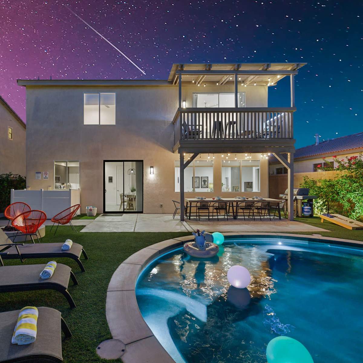 Infinity pool, game room, Palm Springs vacation home vibes in Indio Image in Indio, Indio, CA