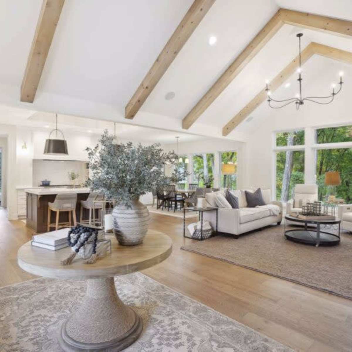 Wayzata home with sophisticated earthy interiors and great light in Wayzata Image in Wayzata, Wayzata, MN