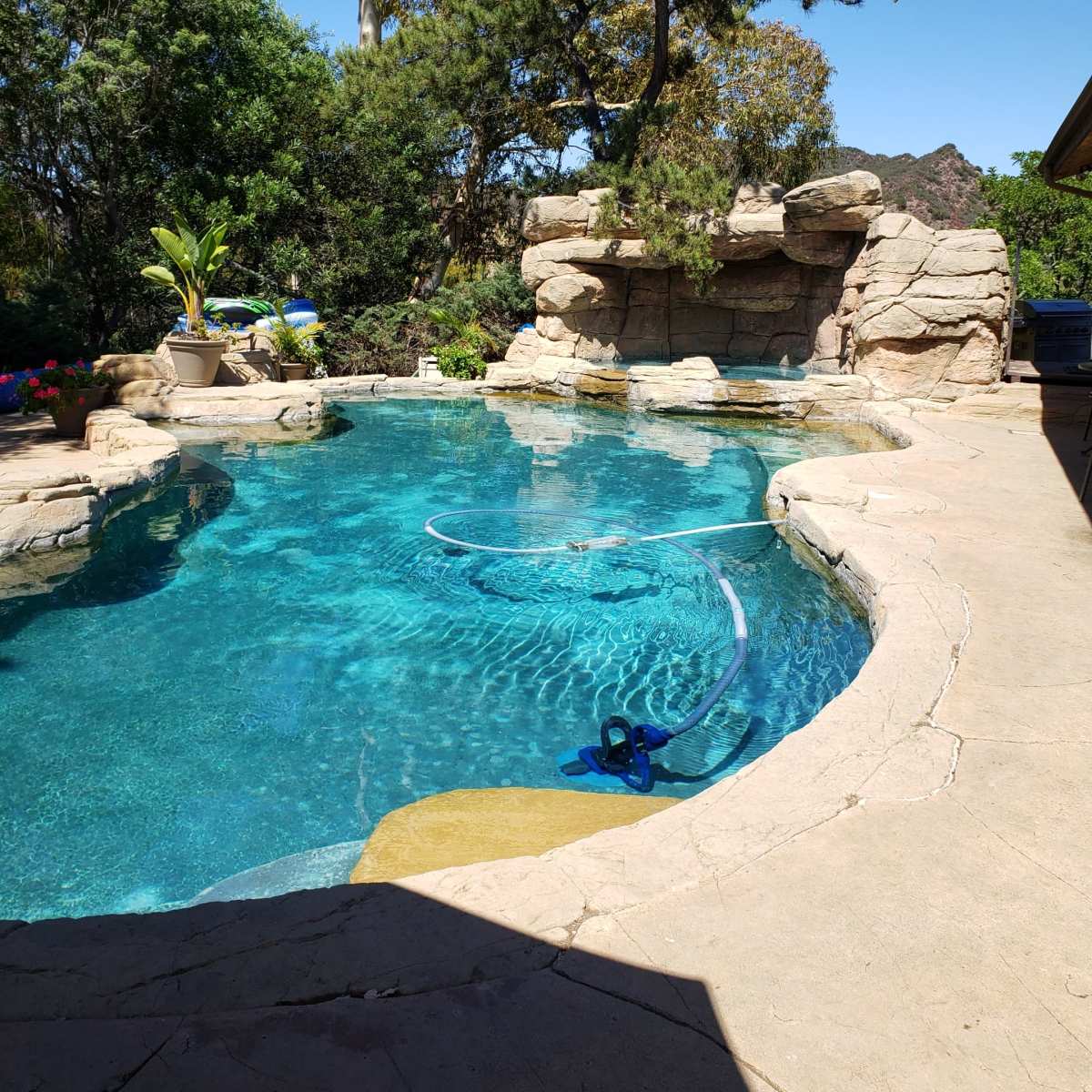 Mountain-top ranch with gorgeous views, horses, rock pool and waterfall in Calabasas Image in , Calabasas, CA