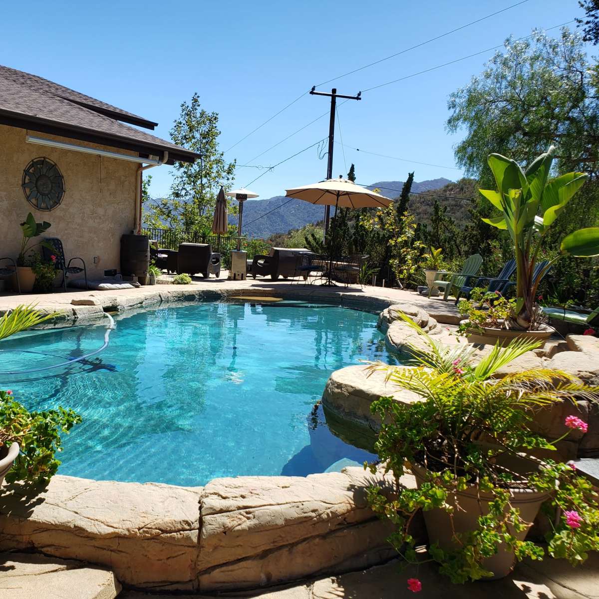 Mountain-top ranch with gorgeous views, horses, rock pool and waterfall in Calabasas Image in , Calabasas, CA