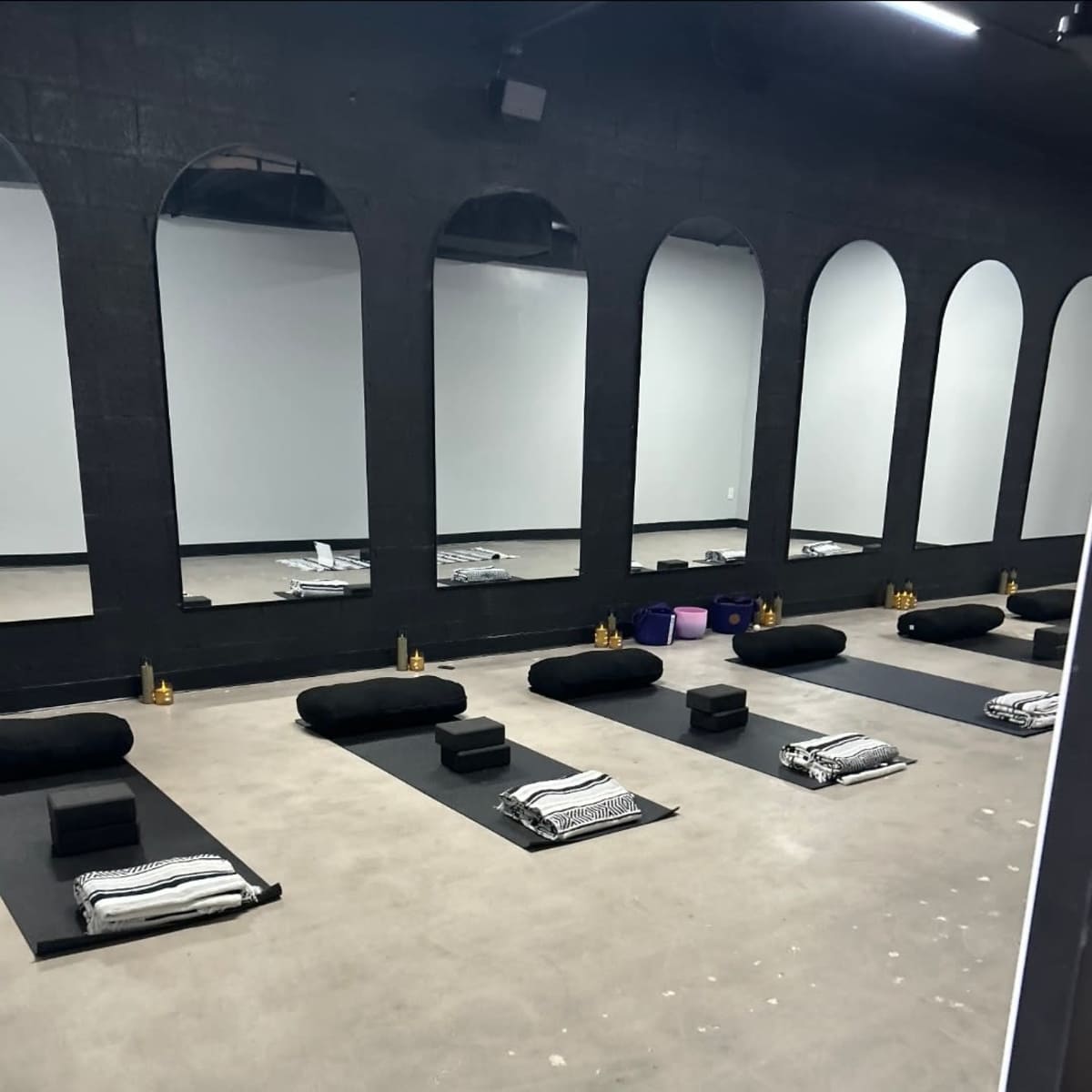 A modern industrial yoga or dance space in Scottsdale Image in Sundown Plaza, Scottsdale, AZ