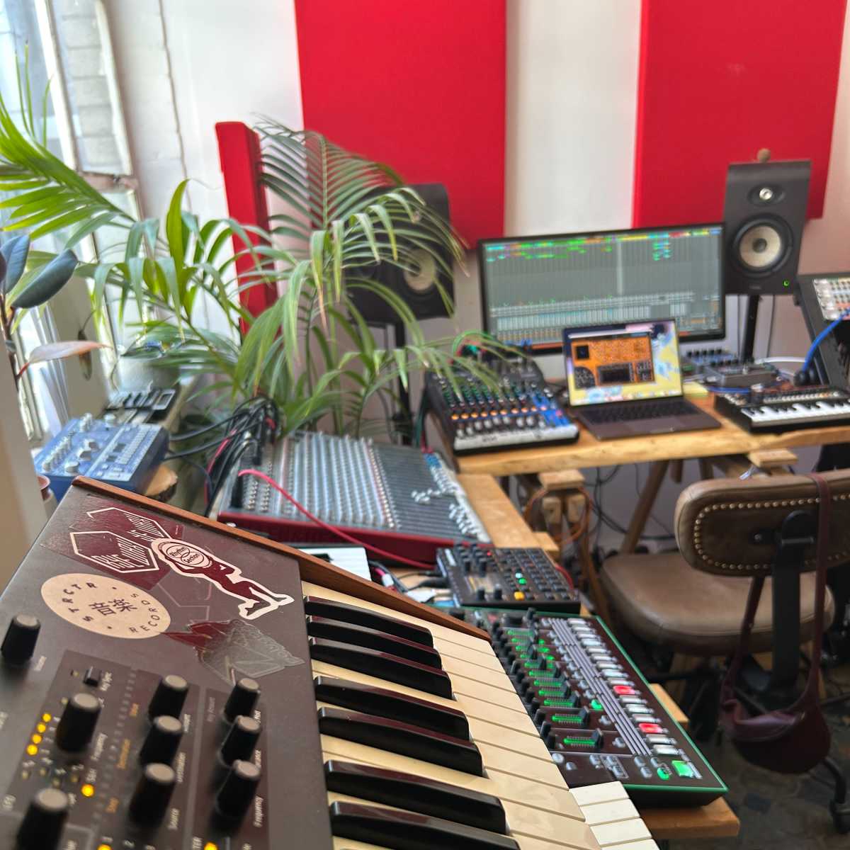 State of the art Music Production Studio with great light in the heart ...