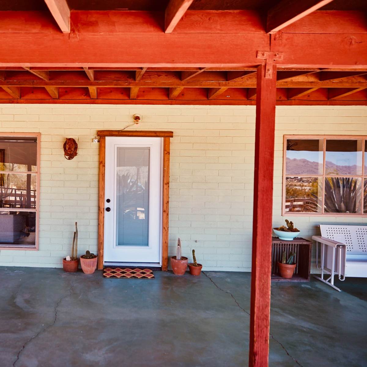 1953 MidCentury Ranch Brick Cabin with Desert Views, Joshua Tree, CA