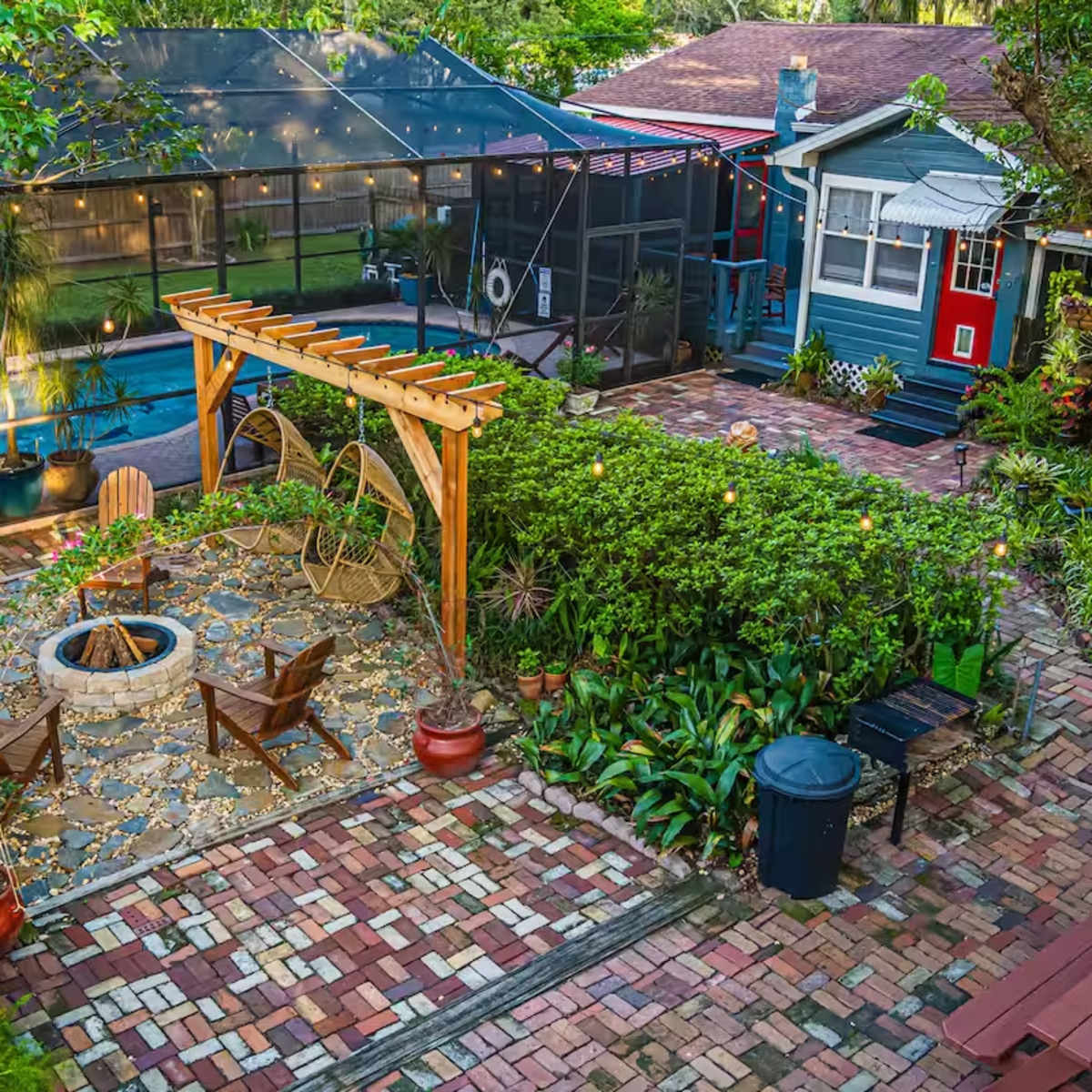2 Homes ~ Bungalow & Garden House on ½ acre ~ Pool in Tampa Image in Northwest Tampa, Tampa, FL