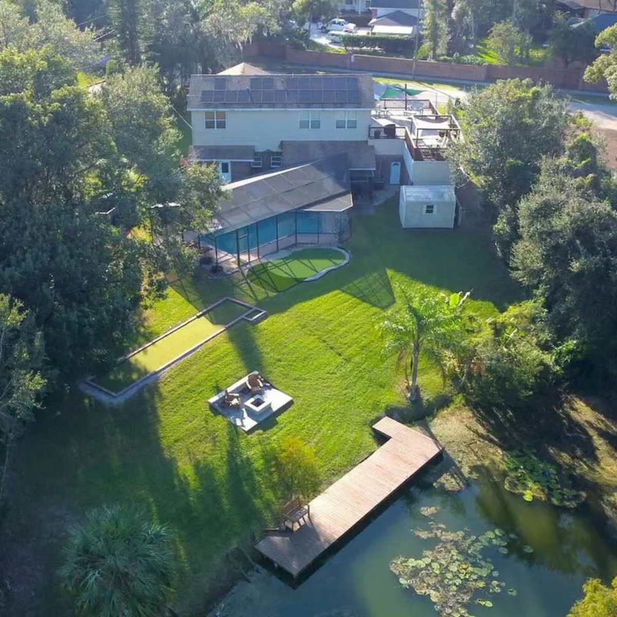 Lakefront Duplex: Boat, Jet Skis, Pool, Hot tub in Orlando Image in Edgewood, Orlando, FL