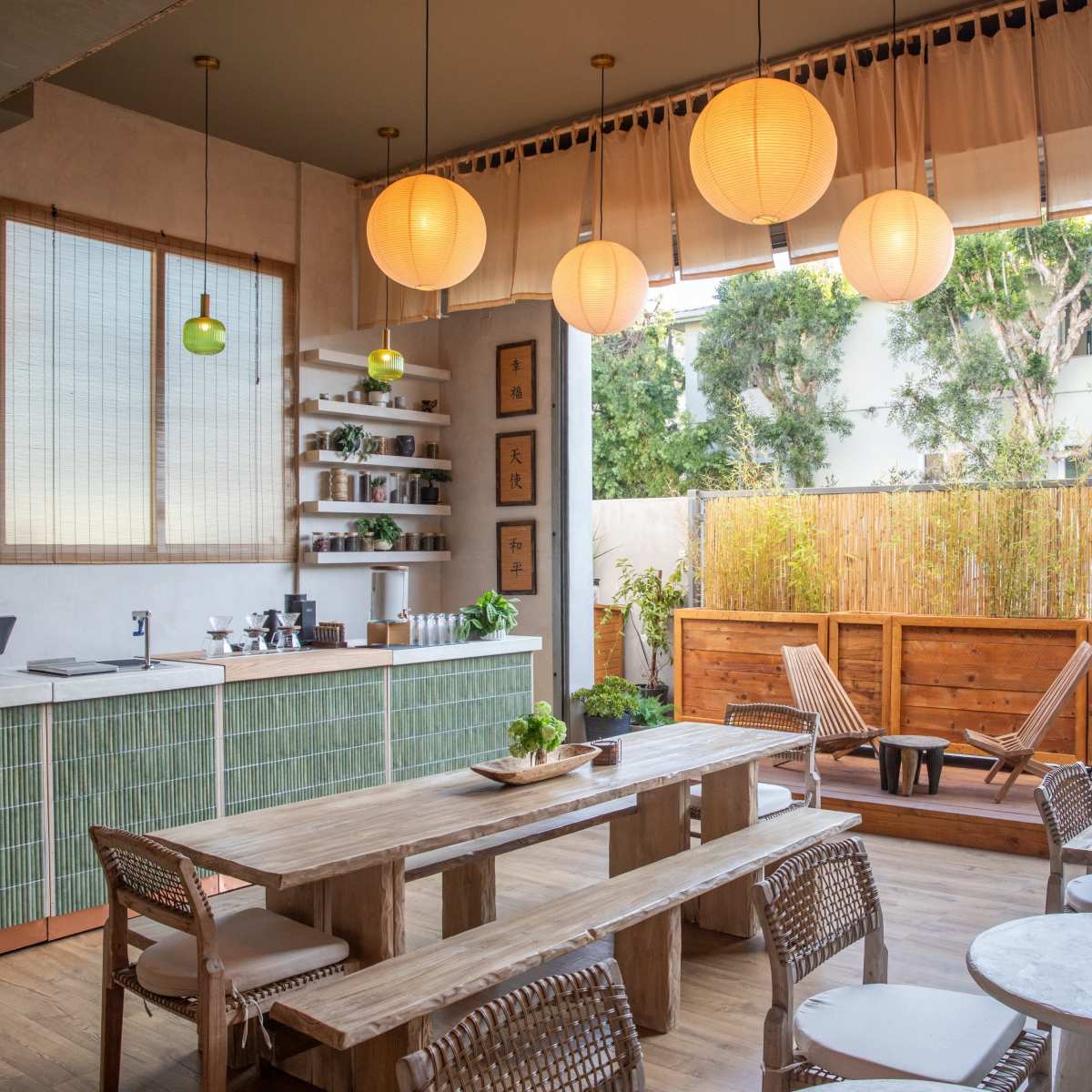 Charming Dining Room & Café with Indoor-Outdoor Flow, Venice, CA | Off ...