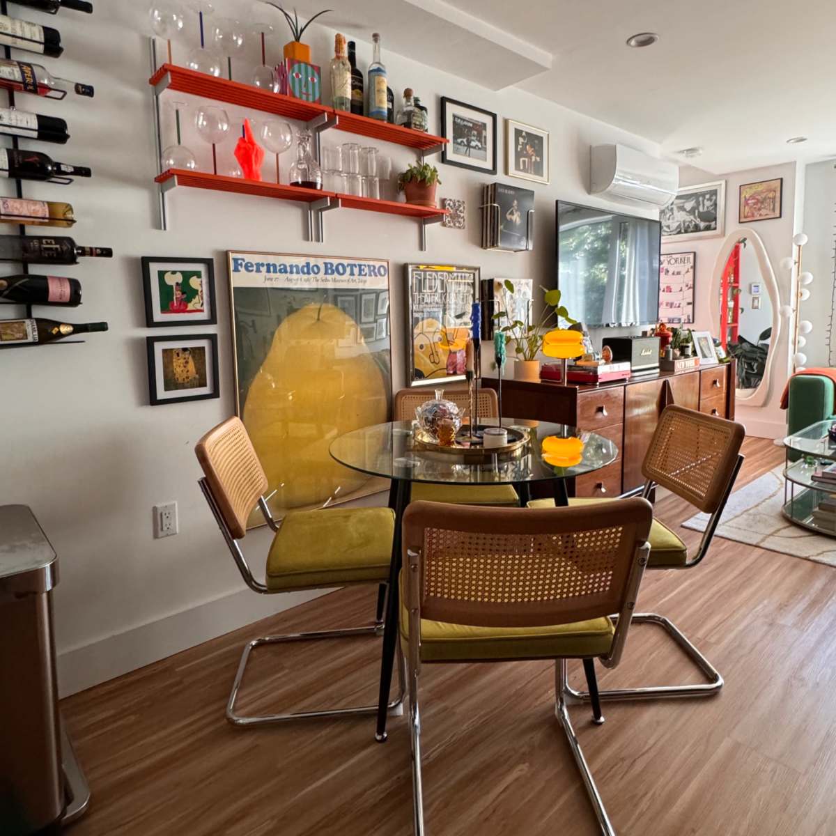 Colorful Williamsburg midcentury, lightfilled onebedroom apartment