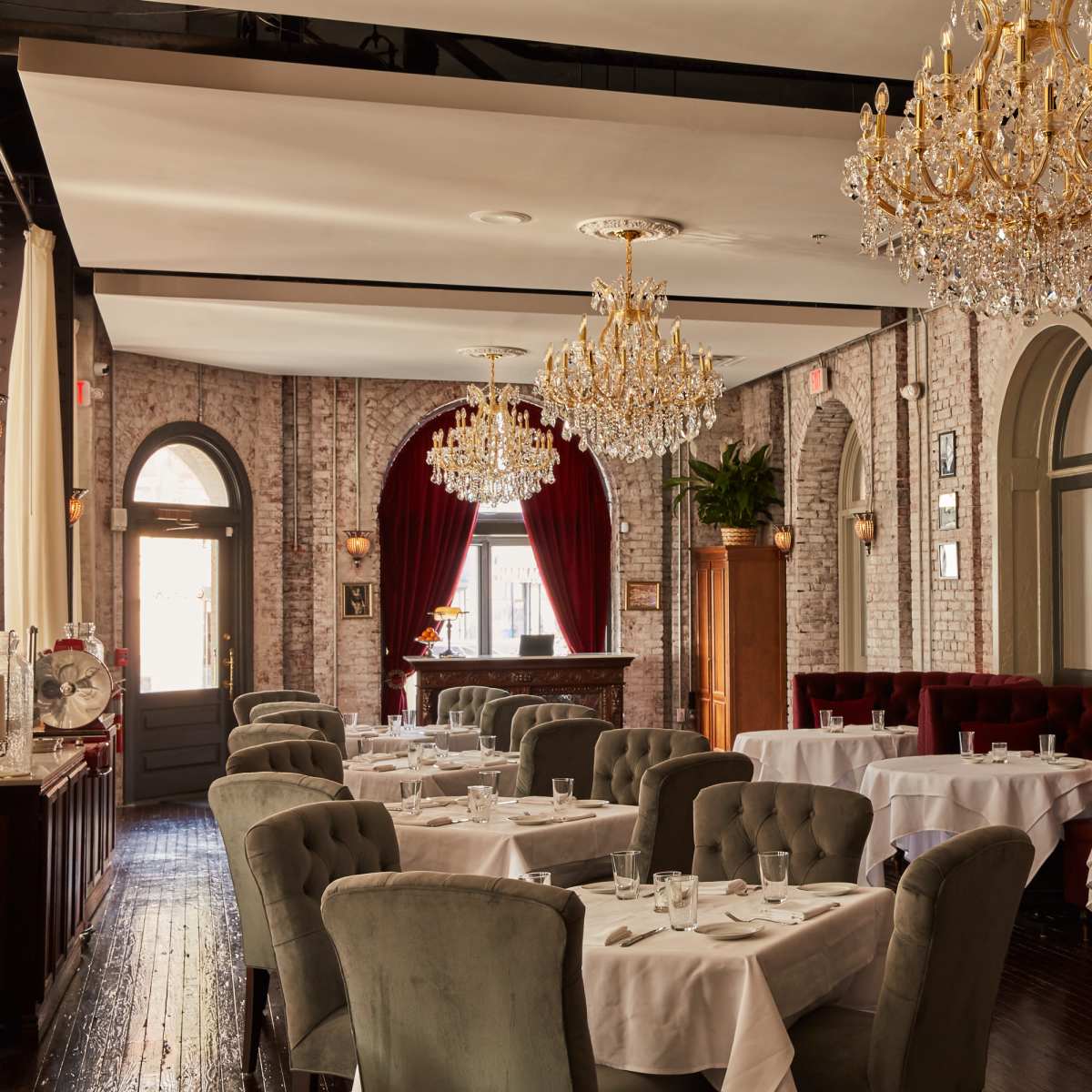 Romantic Restaurant with Sparkling Chandeliers in Philadelphia Image in North Philadelphia, Philadelphia, PA