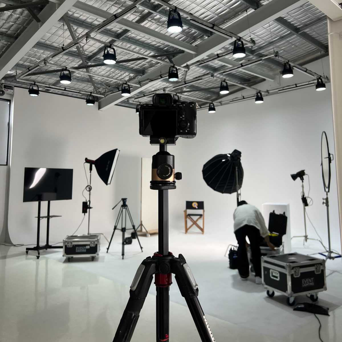 Western Sydney Cyclorama Wall Content Studio with RGB Lighting Grid and Projector in North Rocks Image in North Rocks, North Rocks, NSW