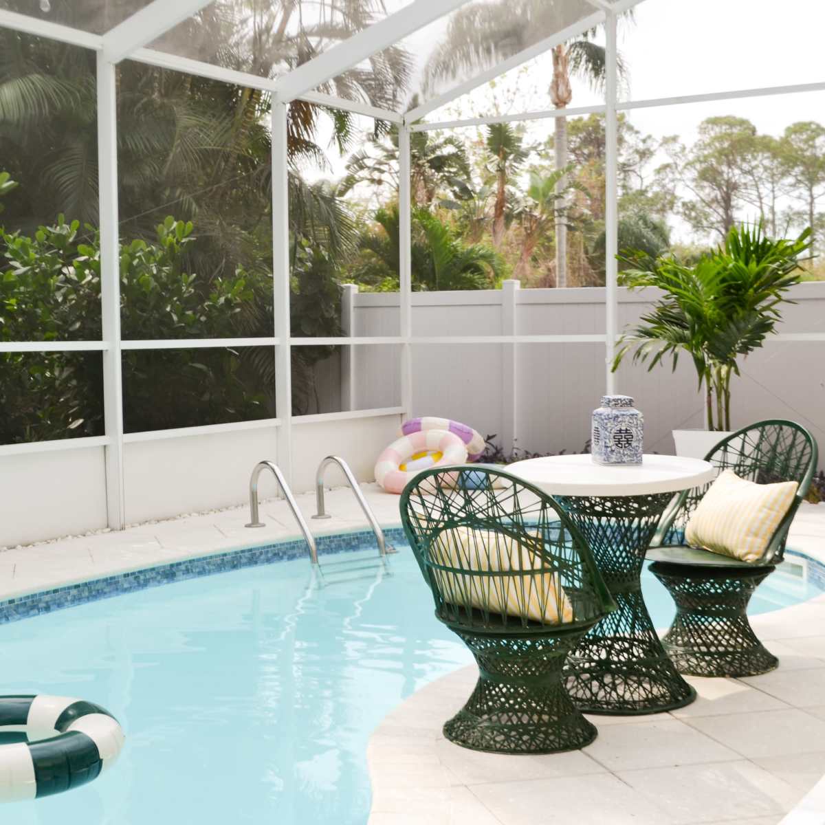 Palm Beach Inspired Pool Lanai in Palm Harbor Image in Palm Harbor, Palm Harbor, FL