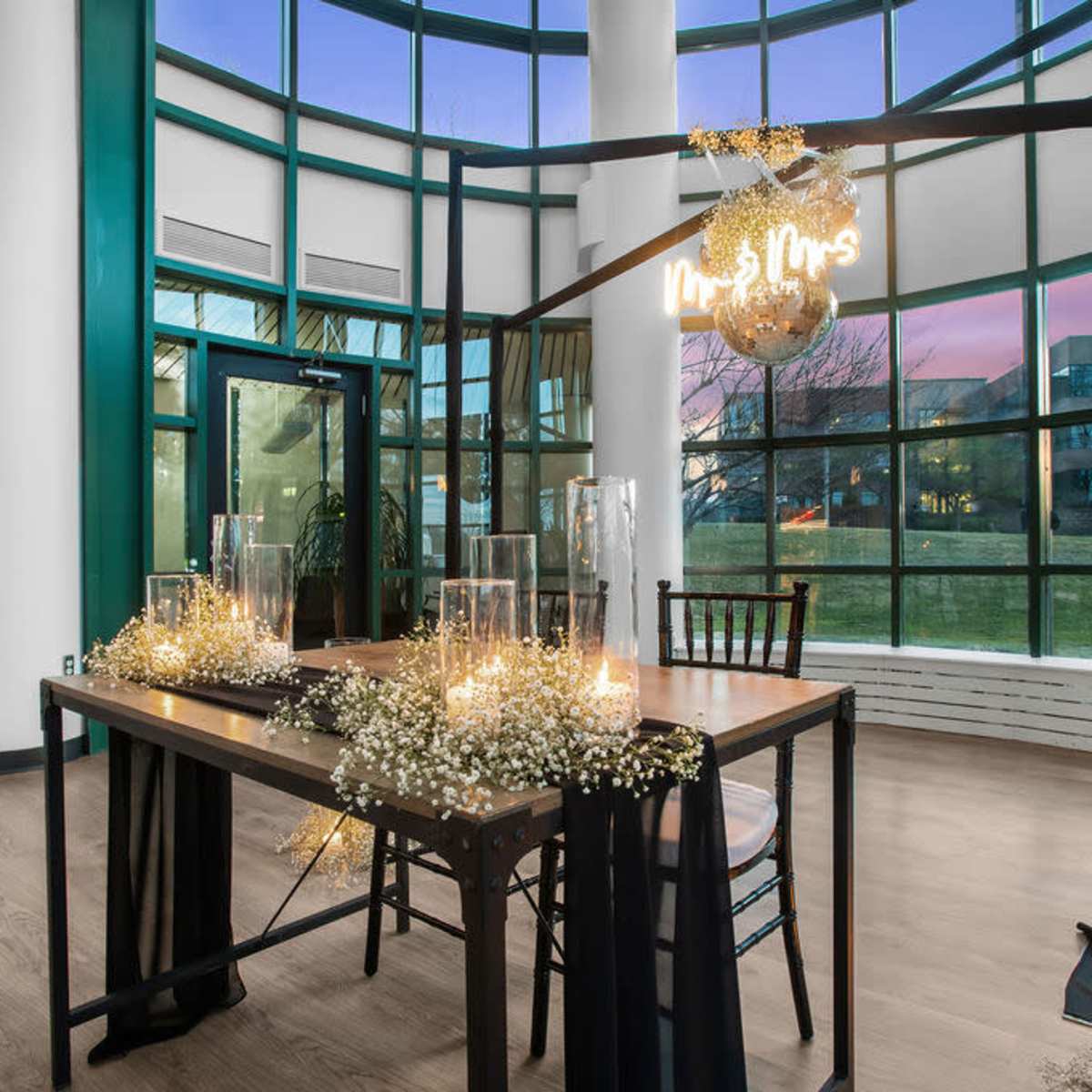 All glass Event Space Fully Customizable Feasterville Trevose PA