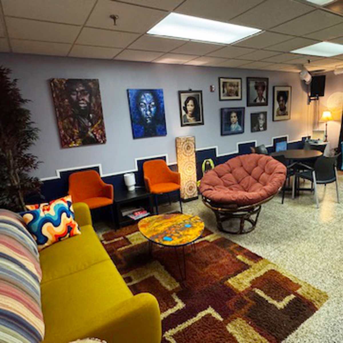 Downtown Charlotte  Lounge/ Art gallery/ Screening room in Charlotte Image in Charlotte center city, Charlotte, NC