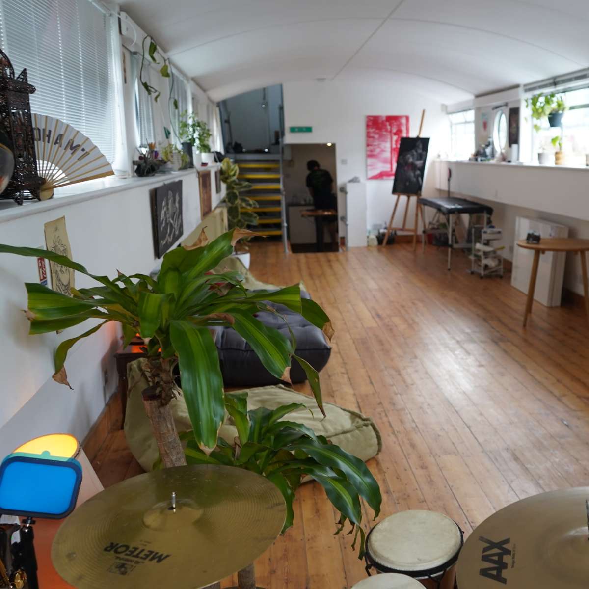 Barge on Hoxton Canals with excellent natural lighting, London