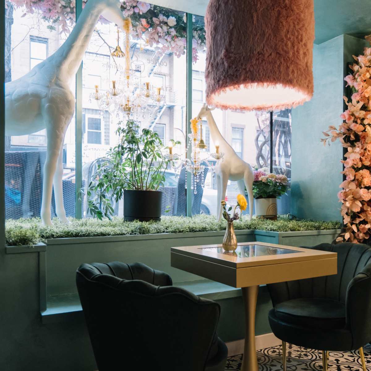 Charming Floral Cafe in Midtown Manhattan in Manhattan Image in Midtown Manhattan, Manhattan, NY