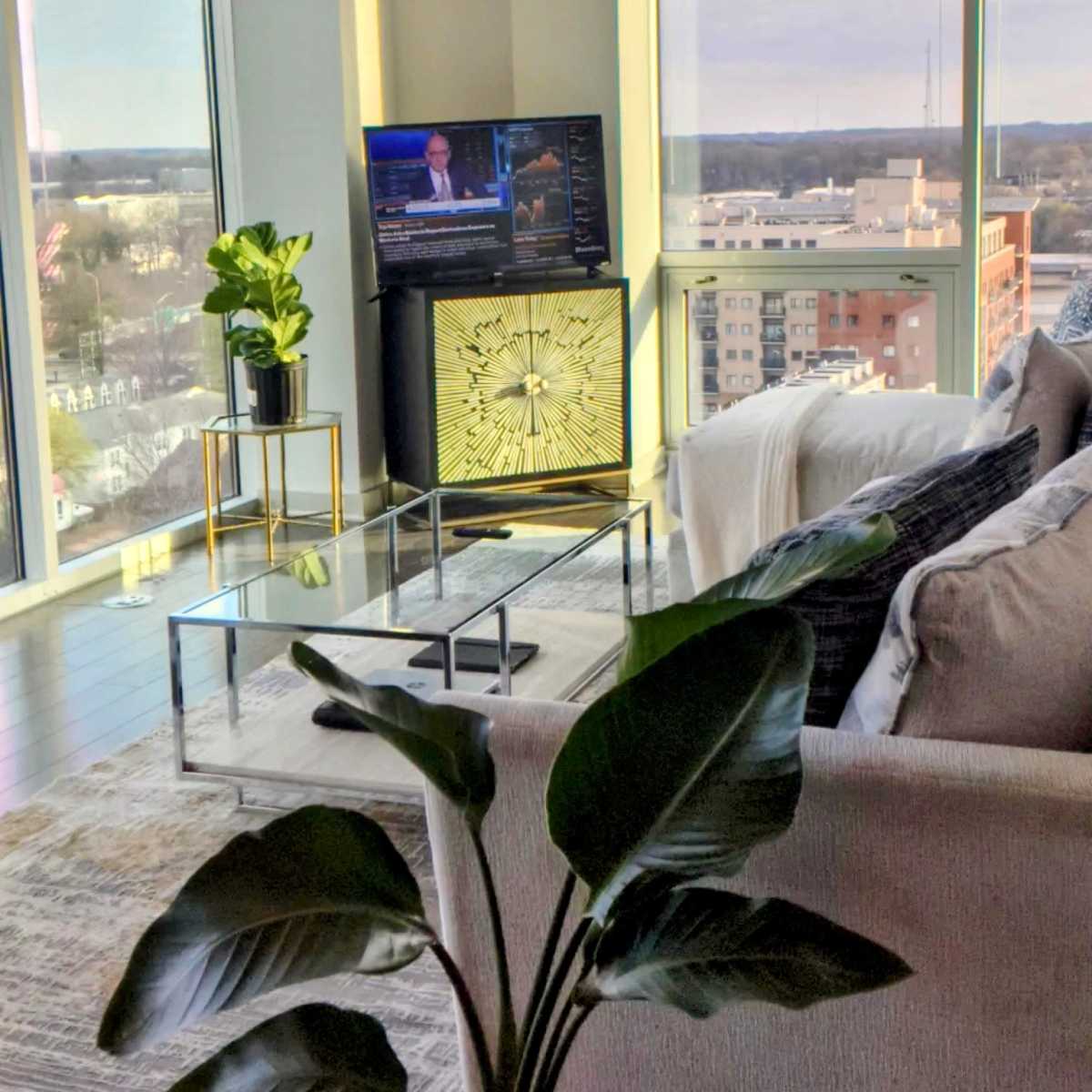 A closer look at Industrial Apartment With Cityscape Views