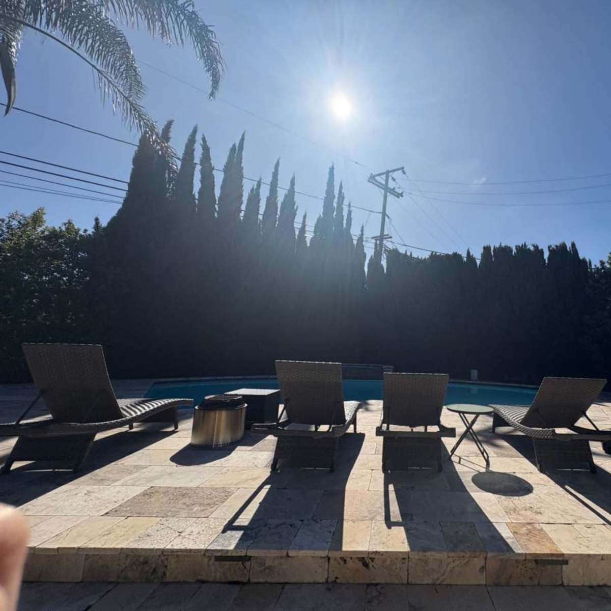 Gorgeous backyard with pool and hot tub. in Mountain View Image in Rex Manor, Mountain View, CA