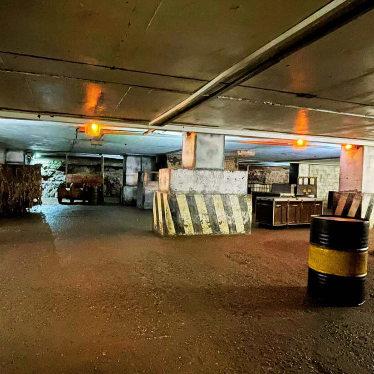 Underground bunker themed warehouse, London Production Peerspace
