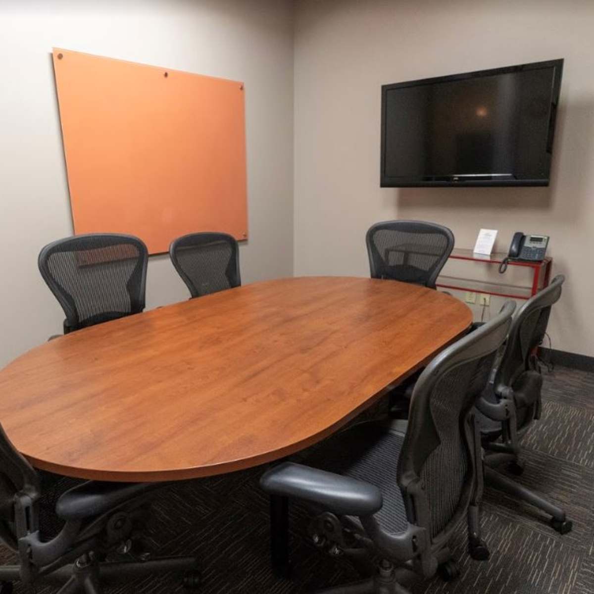 6 Person Conference Room w/ TV & Whiteboard in St Louis Park Image in Blackstone, St Louis Park, MN