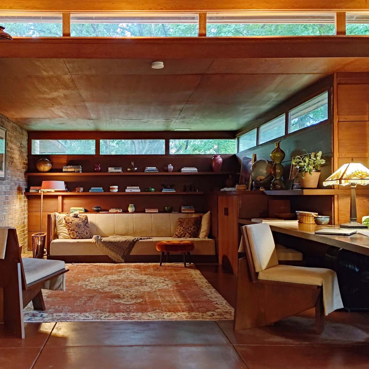 Frank Lloyd Wright's Goetsch–Winckler House in Okemos Image in Meridian Township, Okemos, MI