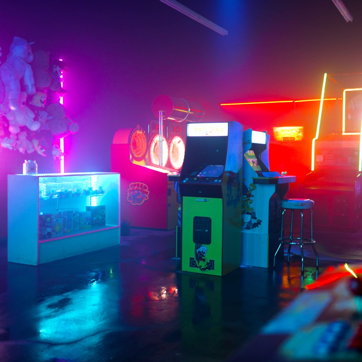 Retro Arcade Set with RGB lights, Los Angeles, CA | Production | Peerspace