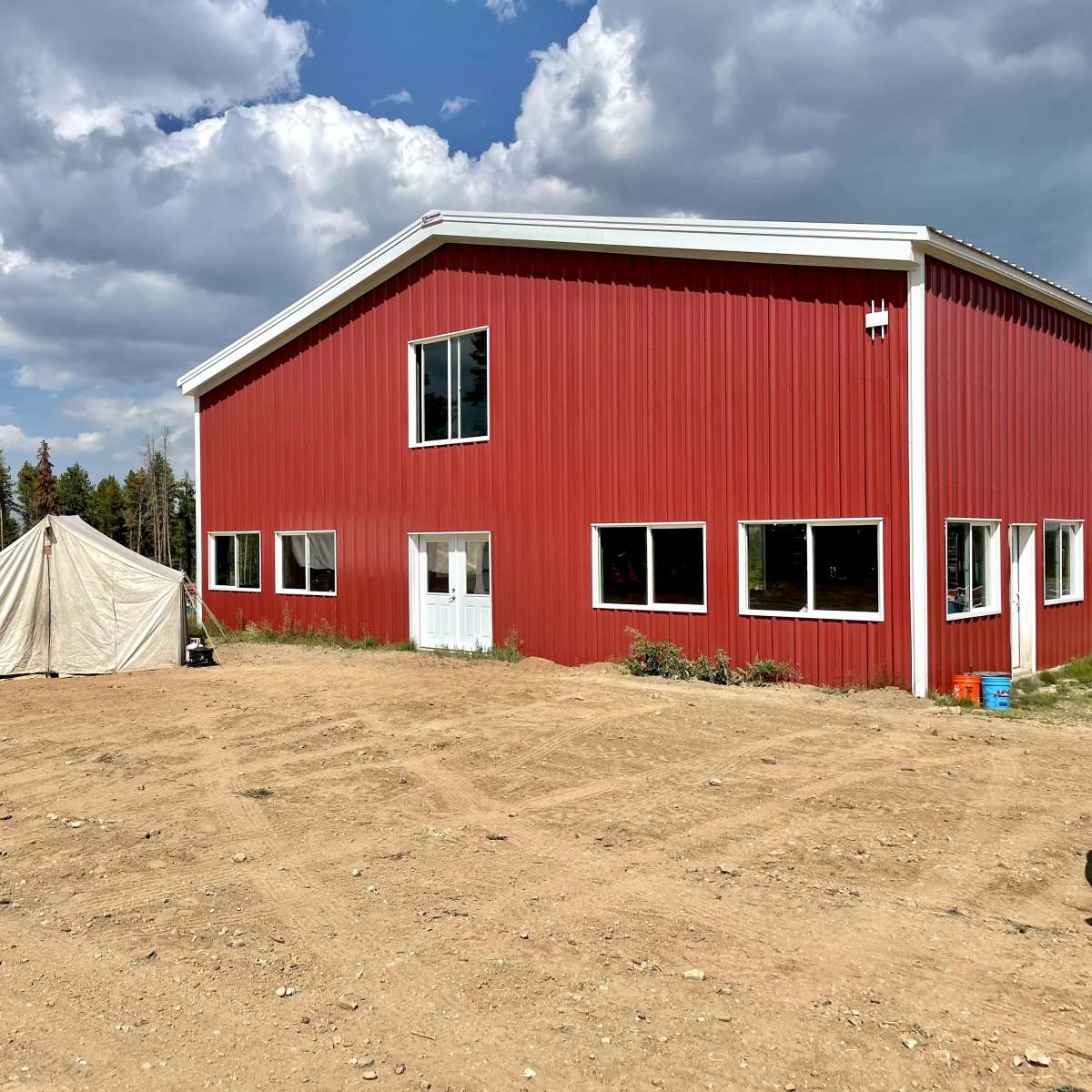 Mountain Farm, Barns, and Scenic Vistas in Conifer Image in Pleasant Park Corridor, Conifer, CO