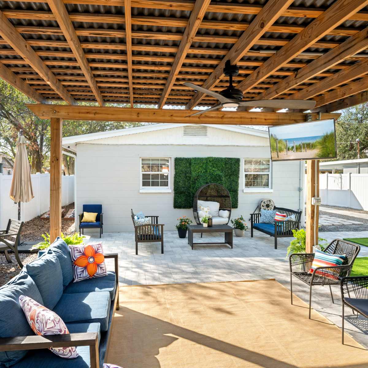 Luxe Glamping Adult Tent, Swings & Pergola in Tampa Image in Northwest Tampa, Tampa, FL