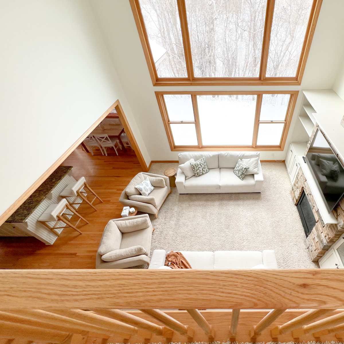 Serene 20 ft windows and ceiling house with a skywalk in Hugo Image in Lino Lakes, Hugo, MN