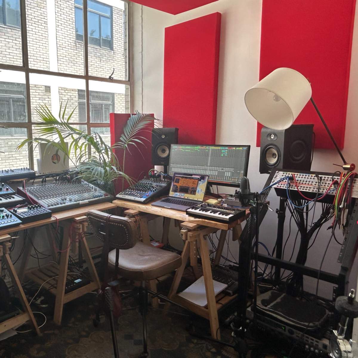 State of the art Music Production Studio with great light in the heart ...