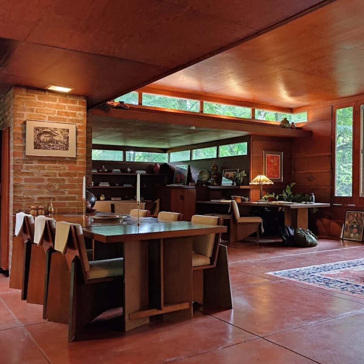 Frank Lloyd Wright's Goetsch–Winckler House in Okemos Image in Meridian Township, Okemos, MI
