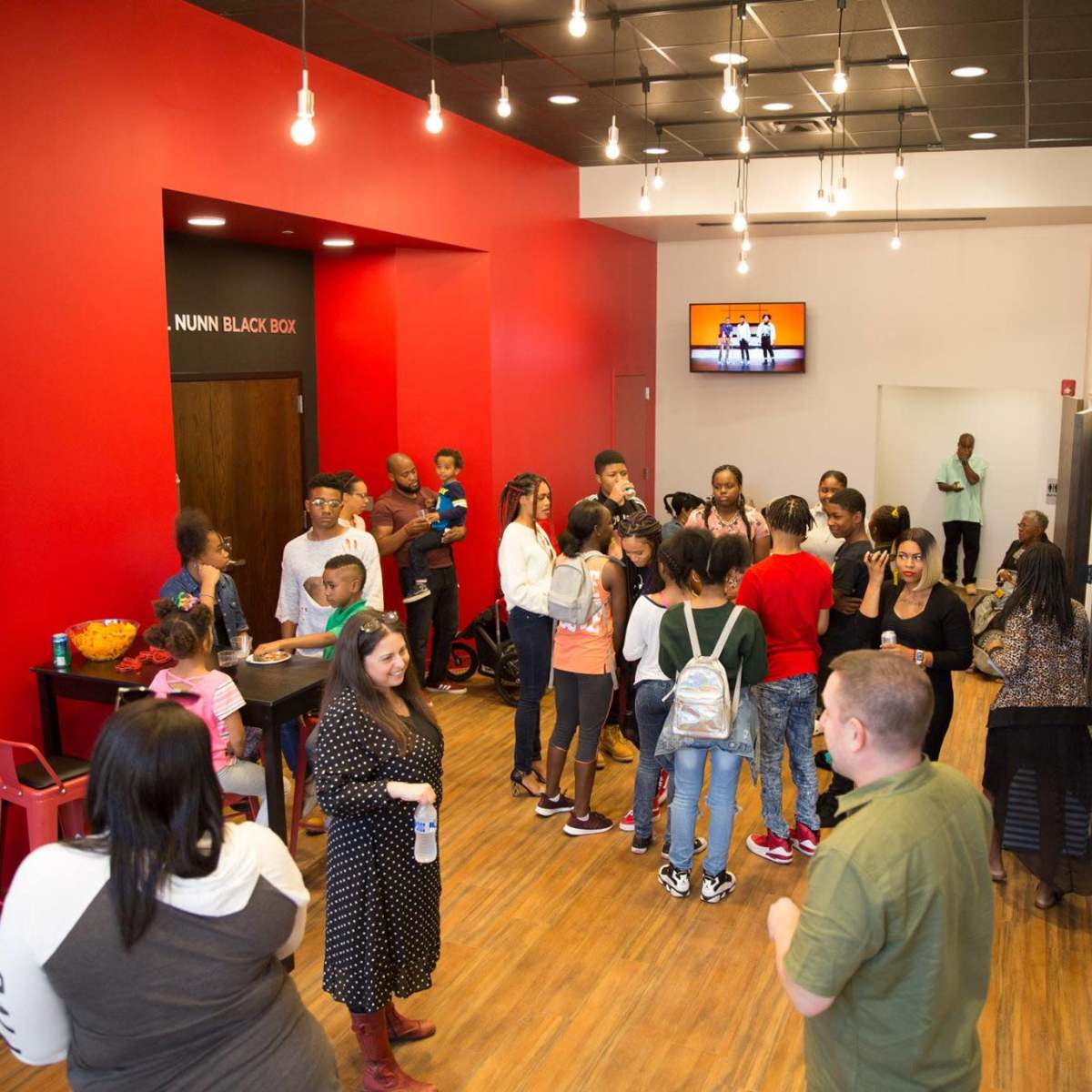 Blackbox Theater with Inviting Lobby & Kitchen in Warehouse District in Pittsburgh Image in Larimer, Pittsburgh, PA