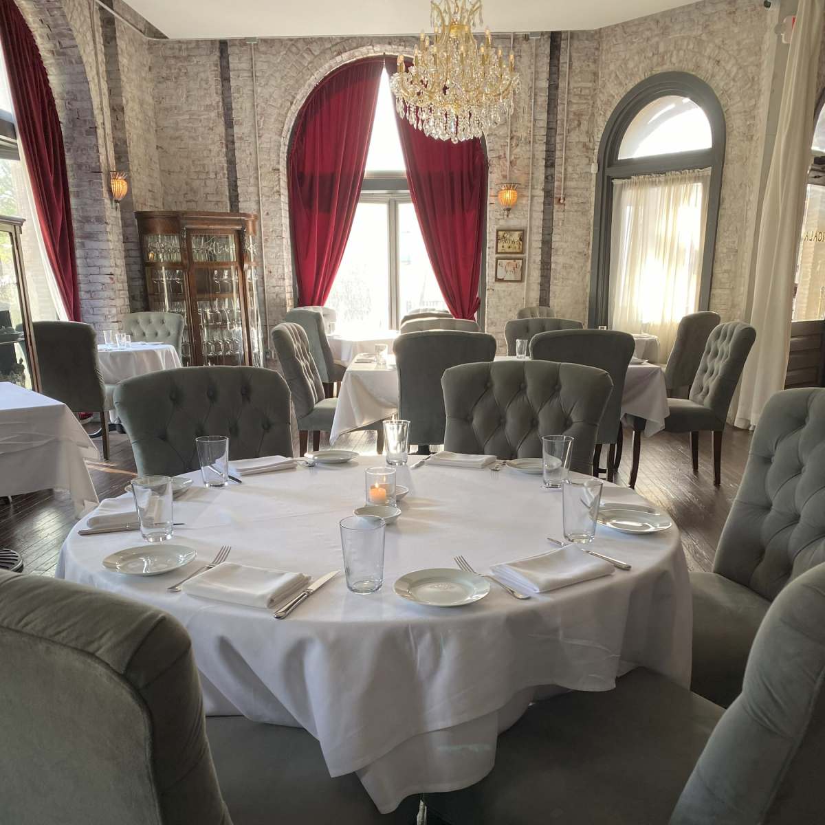 Romantic Restaurant with Sparkling Chandeliers in Philadelphia Image in North Philadelphia, Philadelphia, PA